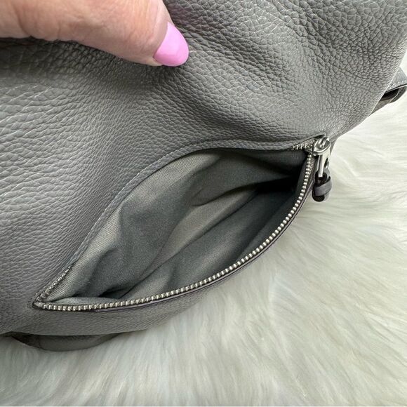 Coach Gray Leather Shoulder Bag - Picture 7 of 12